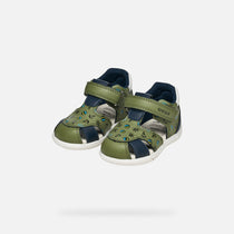 Geox Zapito Baby fiú szandál 18-26 Pisztácia/Tengerészkék horgonyos