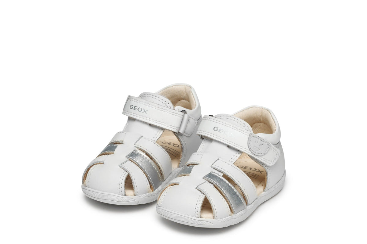 Geox sandale fete 18-26 Macchia White/Silver Fő kép