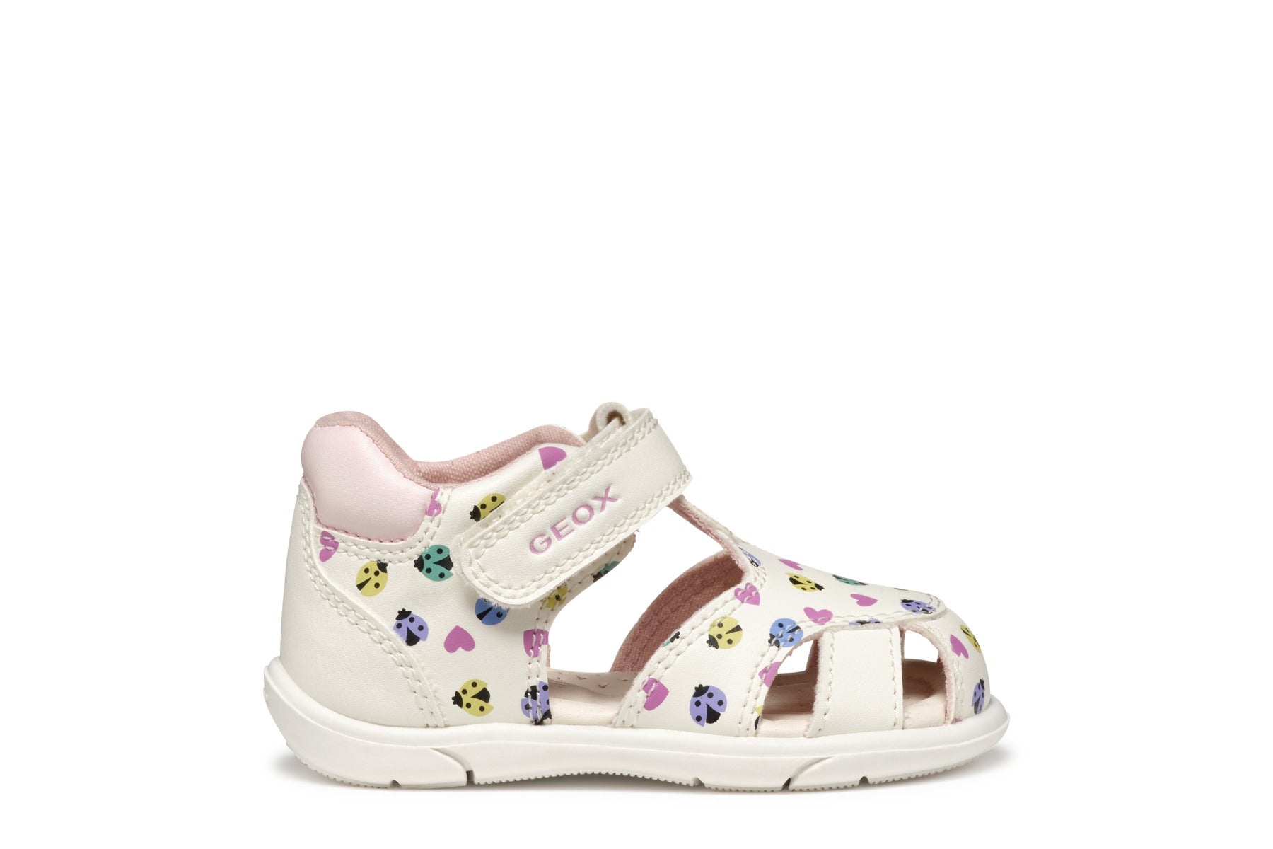Geox lány szandál 18-26 Zapito White/Multicolor katicás mintával Másodlagos kép