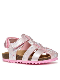 Geox sandale fete 20-23 Chalki Light pink cu balena alba