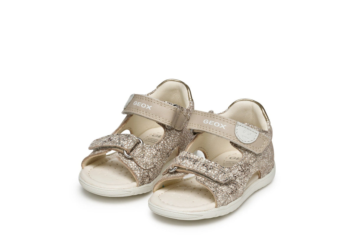 Geox sandale fete cu scai 18-26 Macchia Beige/Light Gold Fő kép