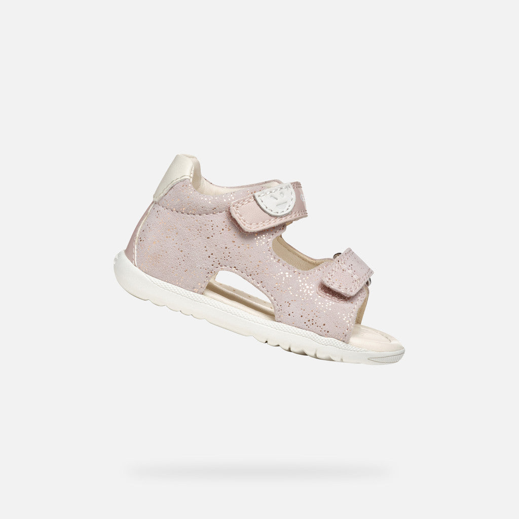 Geox lány szandál tépőzárral 18-26 Macchia Rose/Off White Másodlagos kép