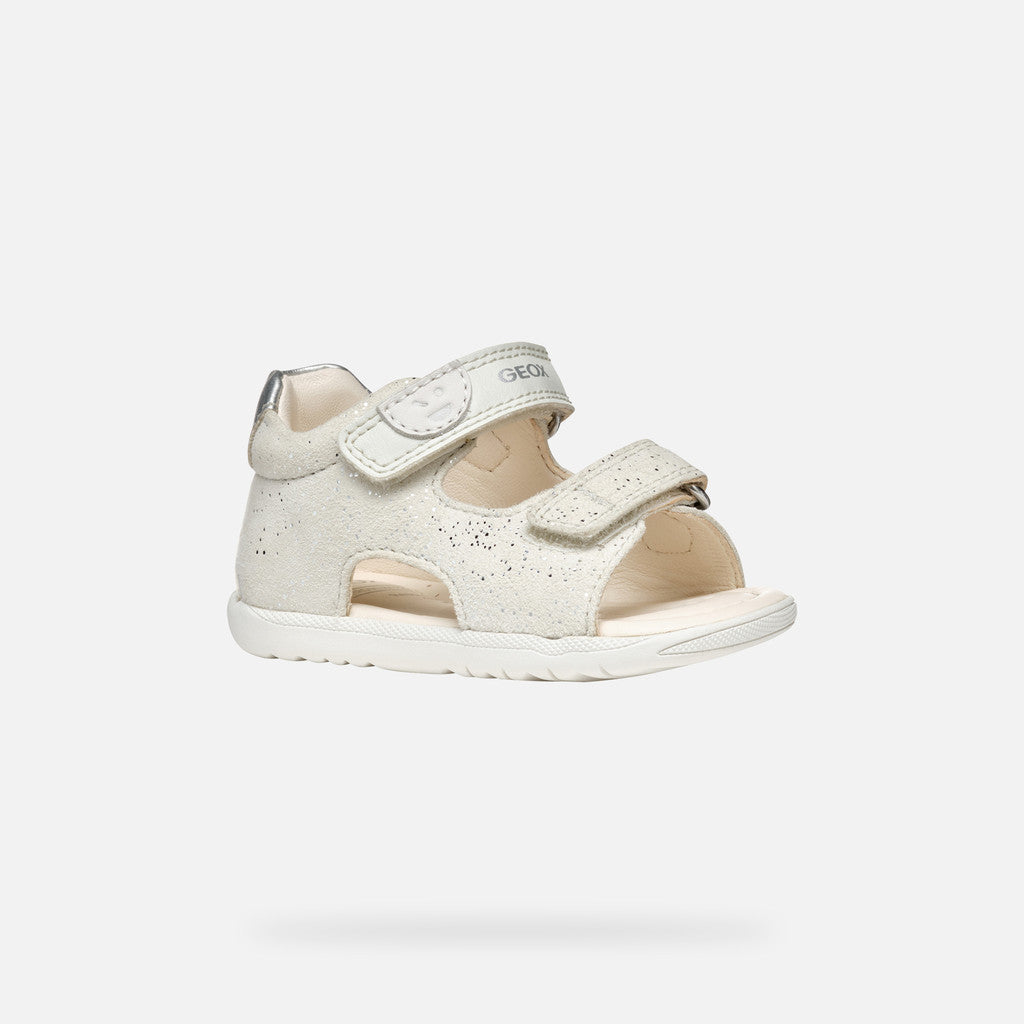 Geox sandale fete cu scai 18-26 Macchia White/Silver Fő kép