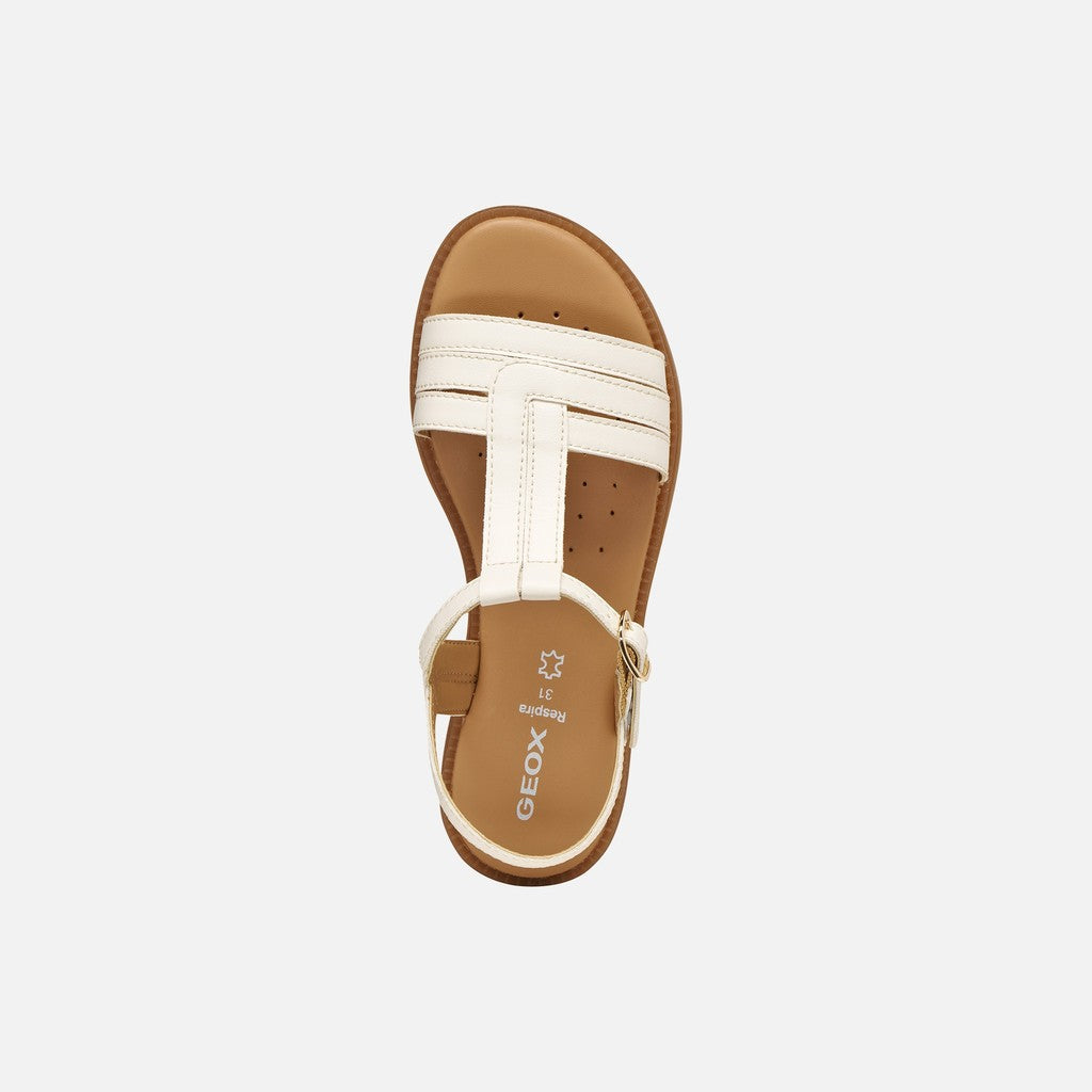 Geox Karly lány szandál 28-36 Light Ivory