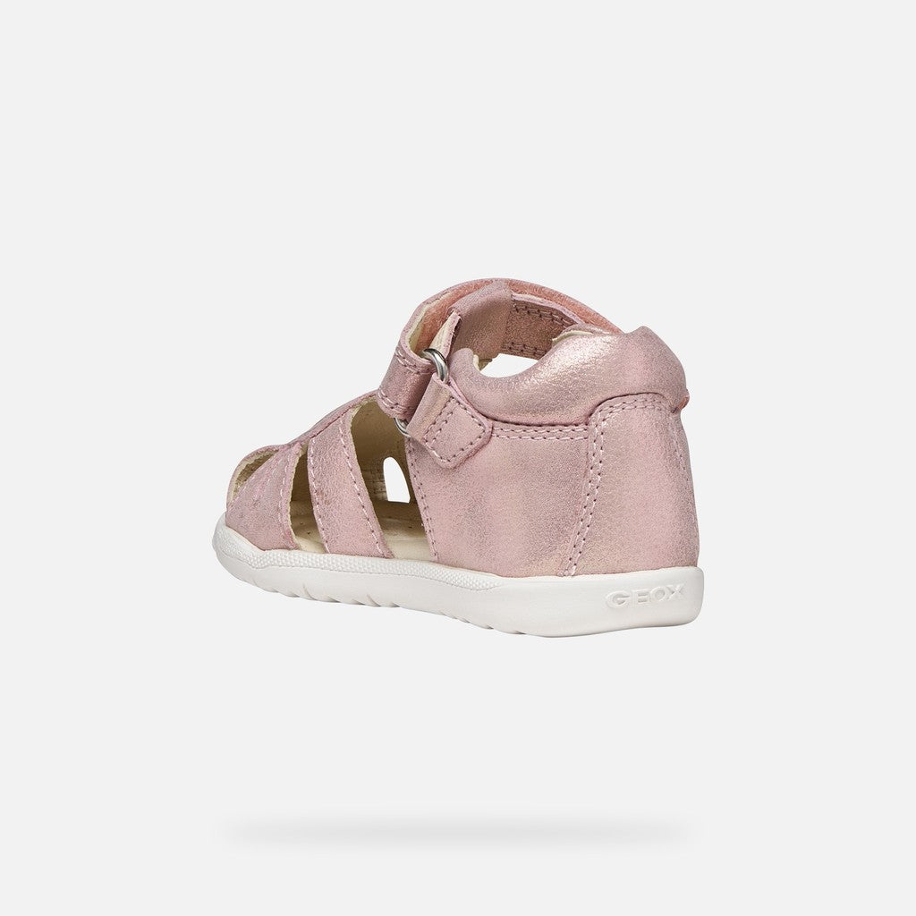Geox Macchia Baby lány szandál 18-26 világos rózsaszín szívvel
