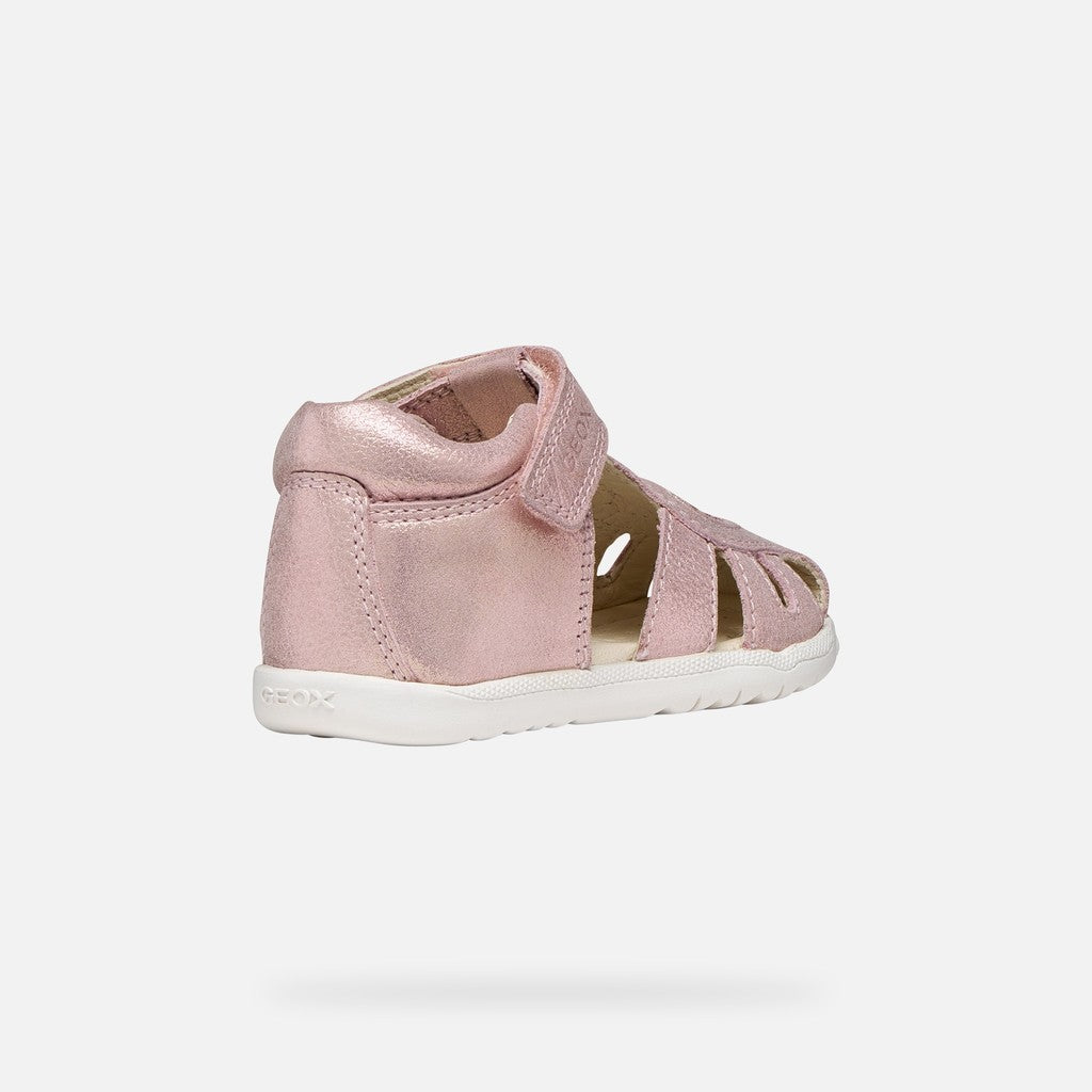 Geox Macchia Baby lány szandál 18-26 világos rózsaszín szívvel