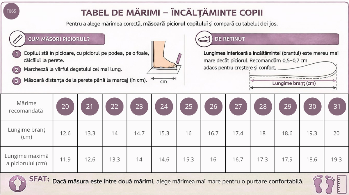Ghid de mărimi D.D.Step fiú sportcipő 20-25 Sötétszürke, autó mintával
