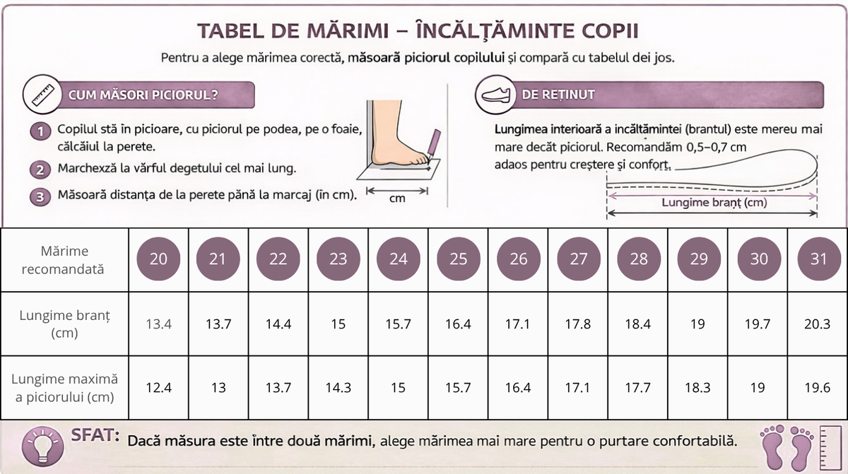 Ghid de mărimi D.D.Step LED-es szandál kislányoknak 20-25 Égszínkék pillangókkal