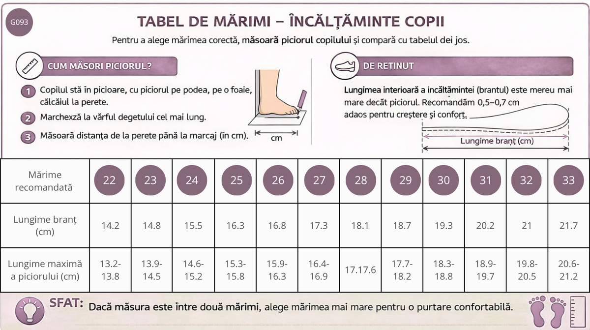 Ghid de mărimi D.D.Step fiú szandál Barefoot Quick Dry 22-33 tengerészkék