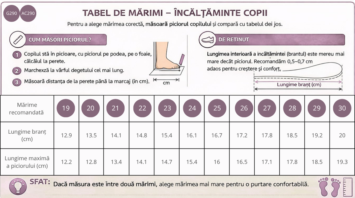 Ghid de mărimi D.D.Step fiú szandál tépőzáras 25-30, csokoládé krokodil