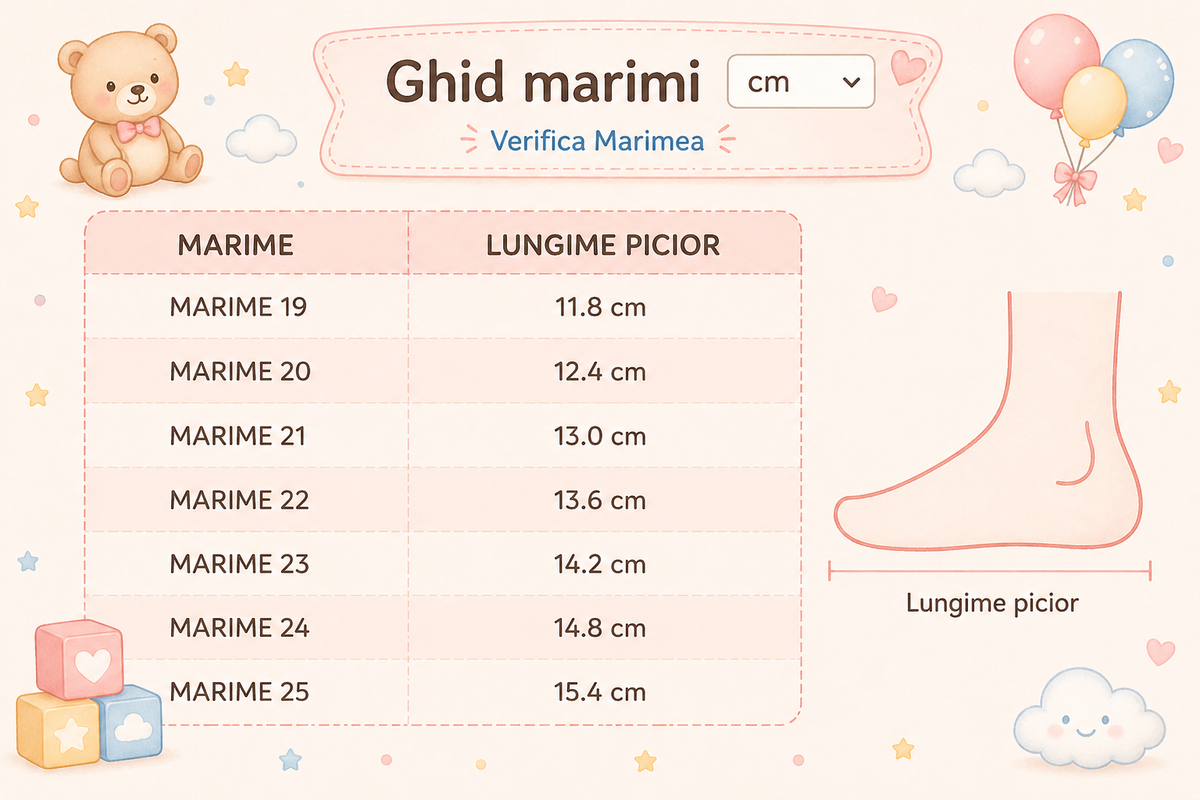 Ghid de mărimi Mayoral szatén balerinacipő lányoknak 19-25 rózsaszín