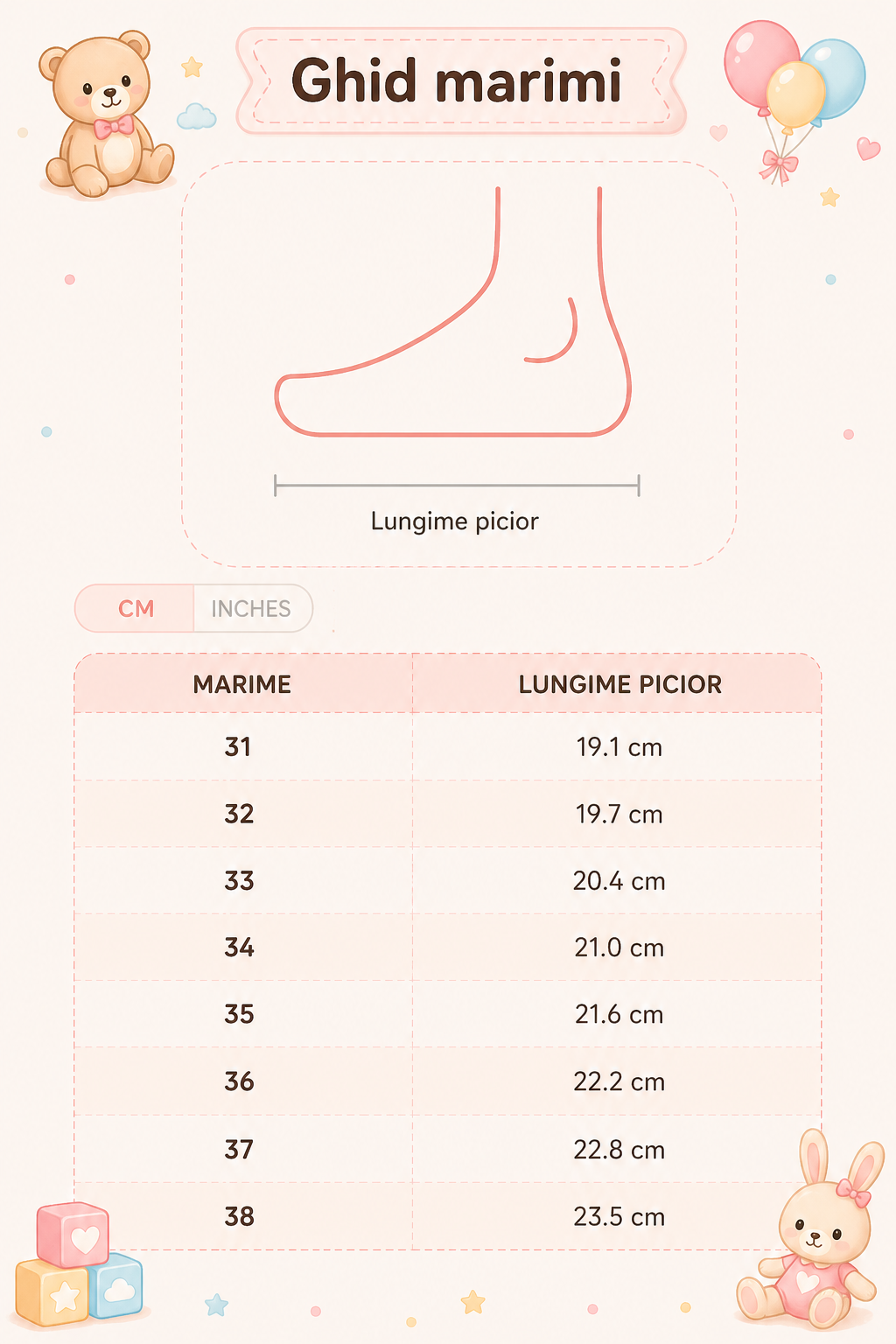 Ghid de mărimi Mayoral balerina lányoknak pánttal, virágokkal 31-36 mogyoróbarna