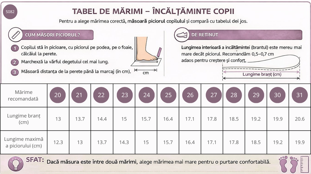 Ghid de mărimi D.D.Step fiú csizma 26-31 Emerald