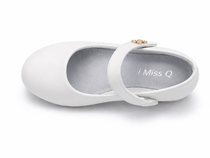 i`Miss Q elegáns kislány cipő sarokkal 31-38 White