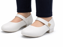 i`Miss Q elegáns kislány cipő sarokkal 31-38 White