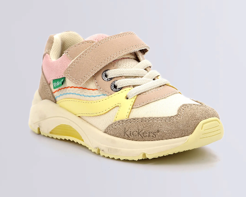 KicKers pantofi sport fete 24-34, Runrun Beige Saumon Fő kép