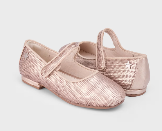 Mayoral lány balerina cipő flitterekkel, Rose Gold, 31-35 Másodlagos kép