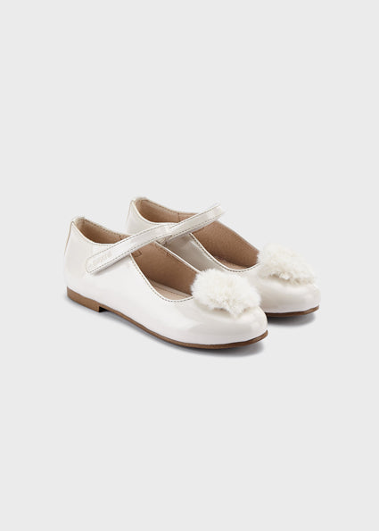 Mayoral balerini fetite cu pom pom 19-25, Off-white Fő kép