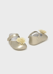 Mayoral botosei fete tip balerini cu floare 15-18 Champagne