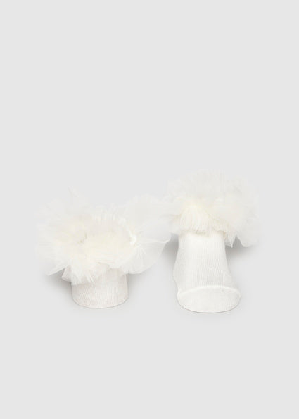 Mayoral set fete sosete cu bentita 0-18 luni Off-white Másodlagos kép