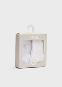 Mayoral set 2 sosete baieti basic 0-18 luni