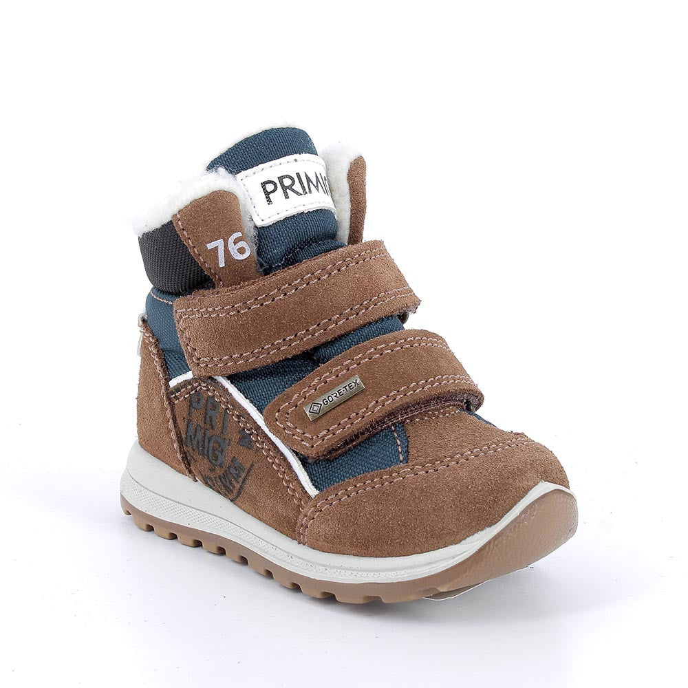 Primigi cizme baieti imblanite GORE-TEX 25-29 Marrone e blu con strap Fő kép