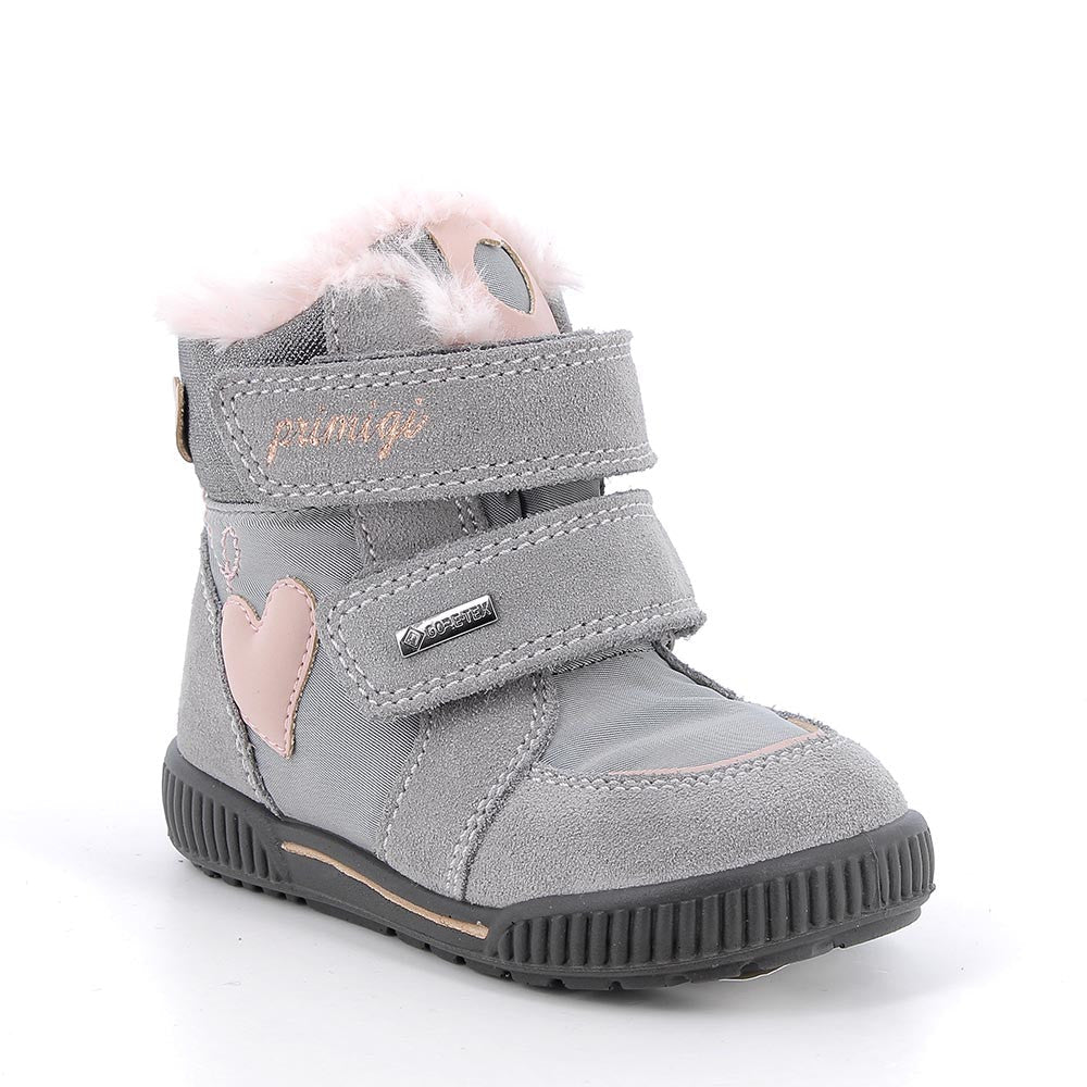 Primigi ghete fete imblanite GORE-TEX 19-25 Techno Grigio cu inimioara Fő kép