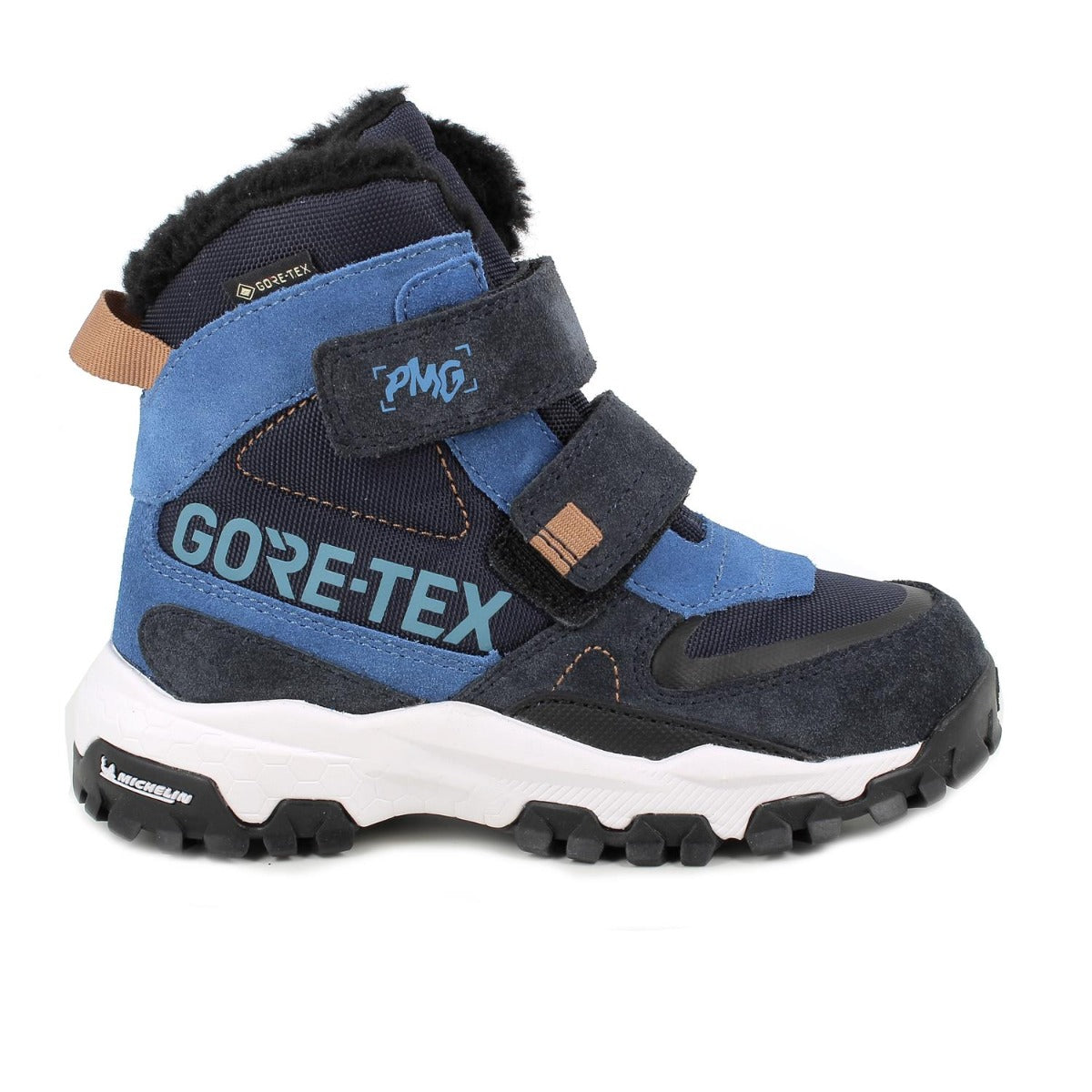 Primigi bélelt fiú cipő GORE-TEX 28-30 Velúr/Tengerészkék-Királykék Másodlagos kép