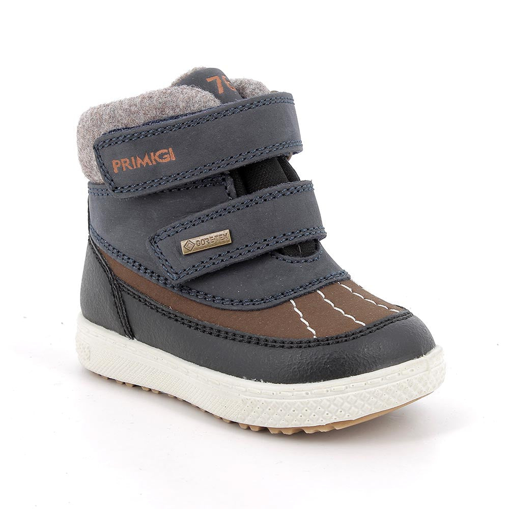 Primigi pantofi baieti GORE-TEX 20-24 Nabuk Gomma Blu/Marrone Fő kép