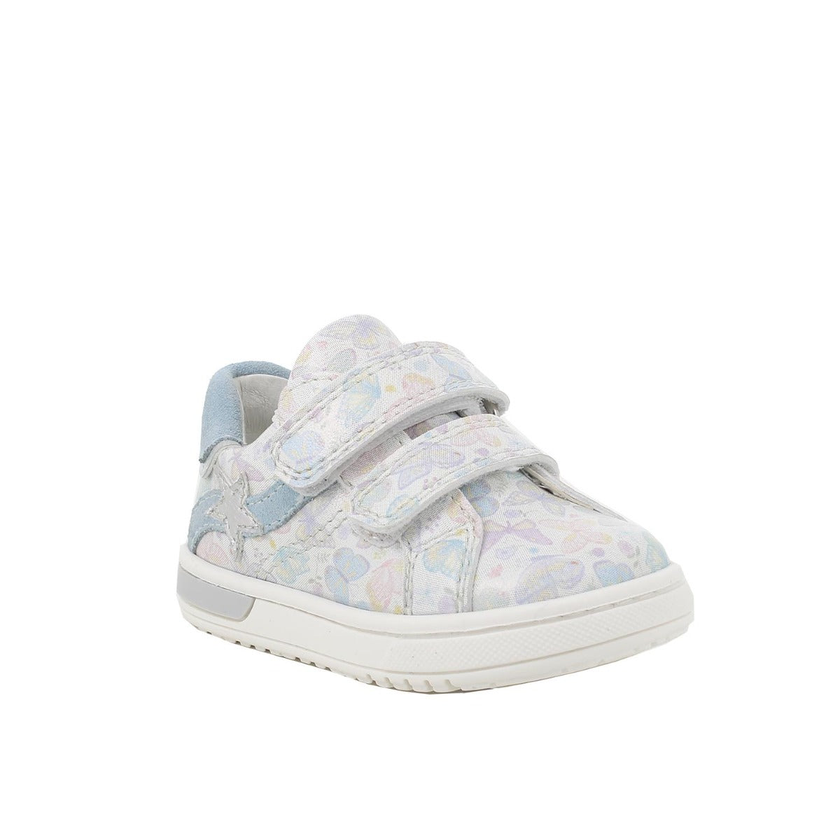 Primigi pantofi fetite Slim Fit 18-24 White Iridescent cu fluturasi