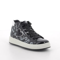 Primigi pantofi sport fete cu siret si fermoar 31-35  S.Nappa/S.Vern Nero