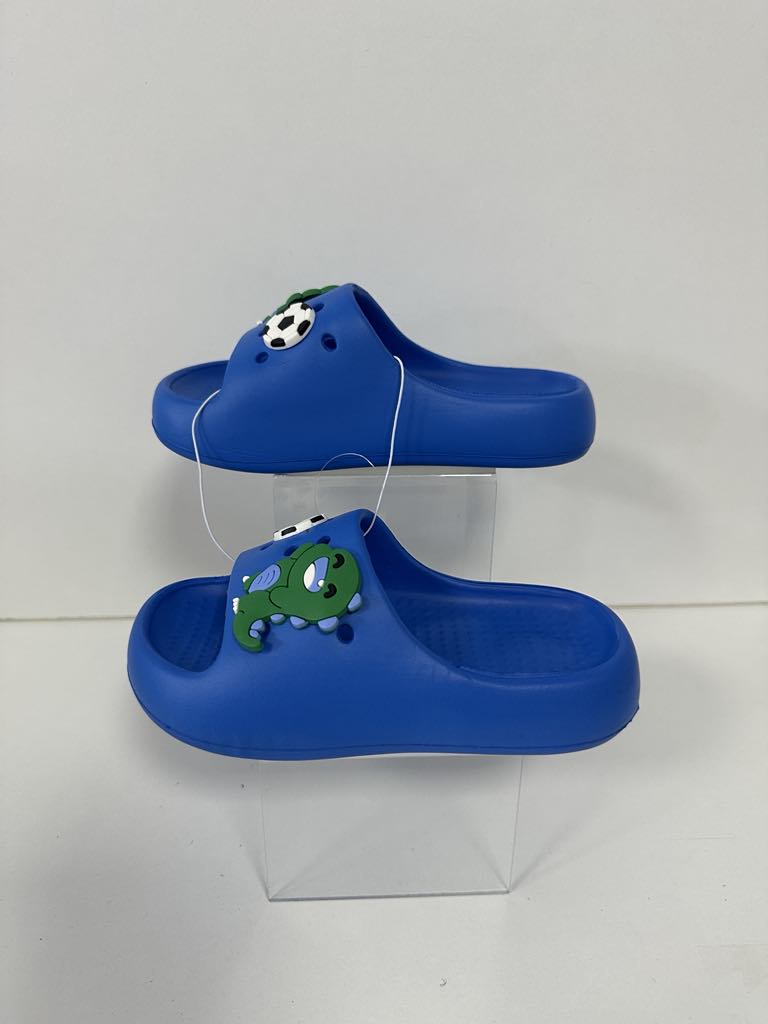 Super Cool papuci baieti 24-35, Light blue cu dino si minge Fő kép