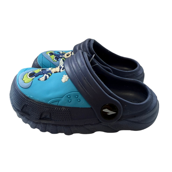 Super Cool fiú klumpa papucs 19-23 Navy, szörföző fiú mintával Másodlagos kép