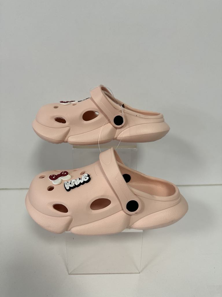 Super Cool papuci fete tip saboti 20-31, Light Pink cu fundita Fő kép