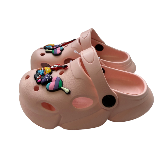 Super Cool lány klumpa 24-29 Pink szívvel, gombával, gitárral Másodlagos kép