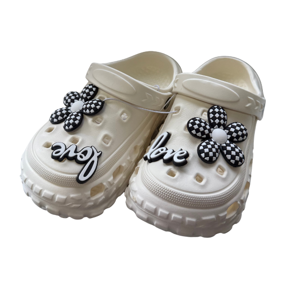 Super Cool papucs lányoknak, klumpa típusú 30-35, Milky White Love Fő kép