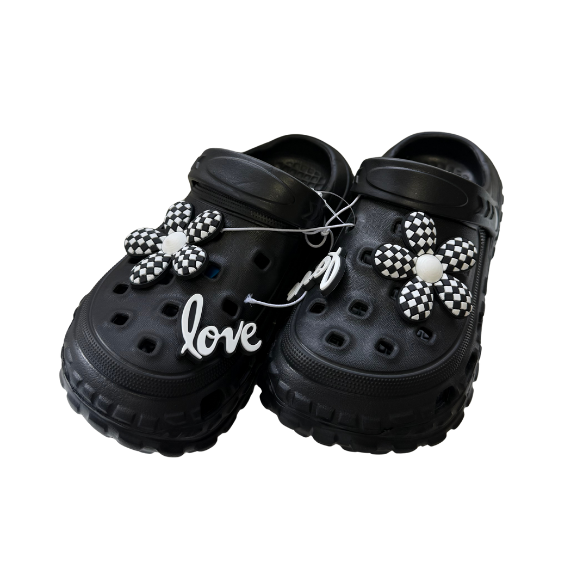 Super menő lány klumpa papucs 30-35-ös, Black Love Fő kép