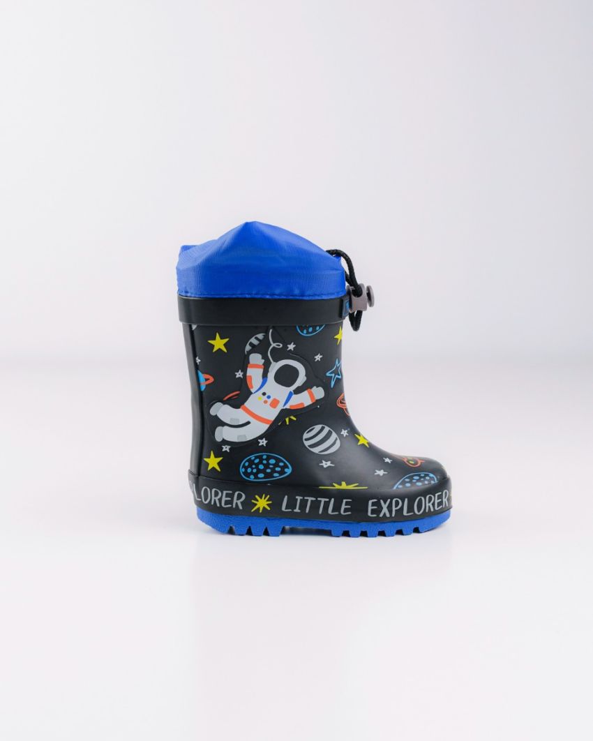 Wink fiú gumicsizma 22-35 Fekete&Sötétkék Little Explorer Másodlagos kép
