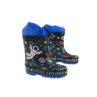 Wink cizme baieti de cauciuc 22-35 Black&Navy Little Explorer Fő kép