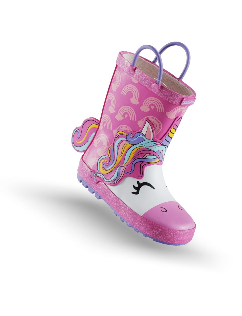 Wink cizme de cauciuc fete 21-35, RubBow Unicorn Fő kép