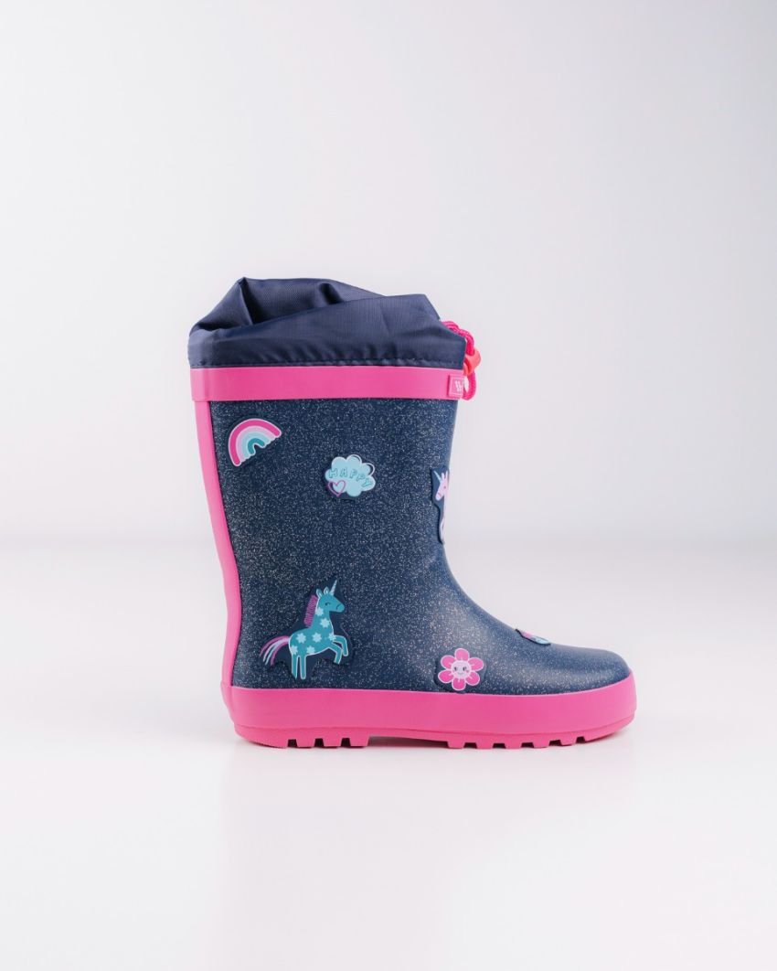Wink lány gumicsizma 22-27 Navy Unicorn Másodlagos kép