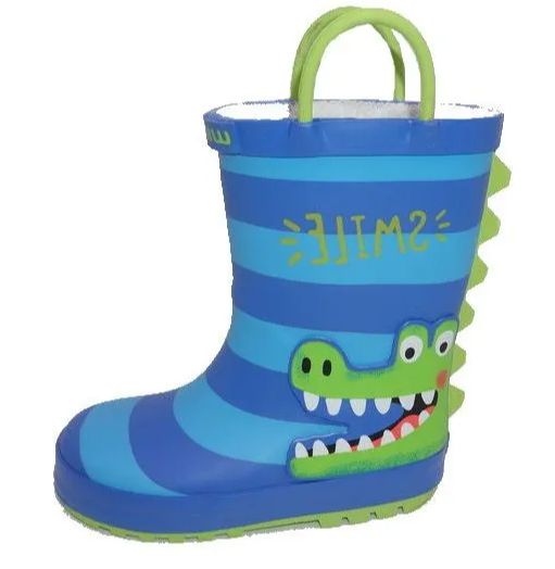 Wink cizme de cauciuc baieti captusite 21-35, Blue Crocodile Fő kép
